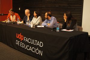 Panel con los investigadores del CDC Paula Guerra y Jorge Soto, los expertos internacionales tony Booth y Gunther Dietz y la moderadora, Natalia Salas.